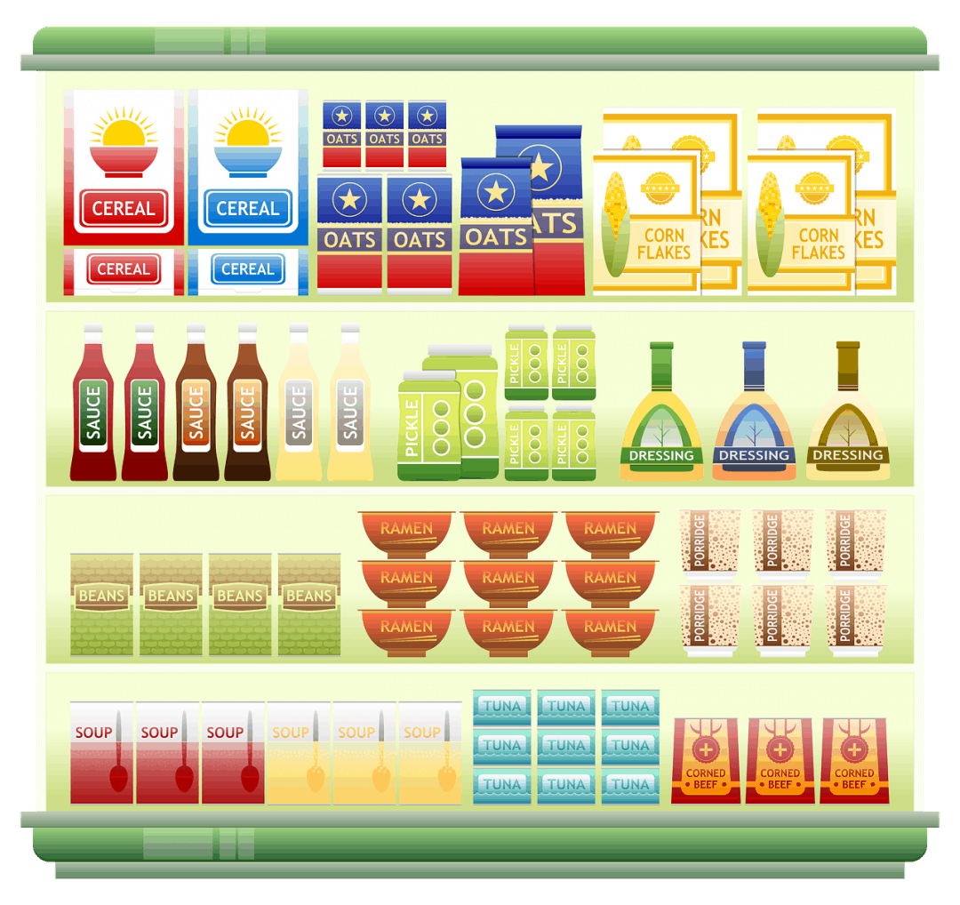 different types of food